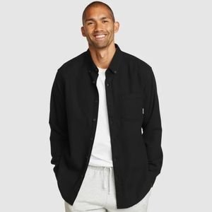 Eddie Bauer Men's Black Flannel Shirt